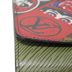 Louis Vuitton LOUIS VUITTON Long Wallet Portefeuille Twist Epi Yamakansai Multicolor Limited Edition 18 Cruise Monogram Kabuki Daruma N67260 Men's Women's Billfold