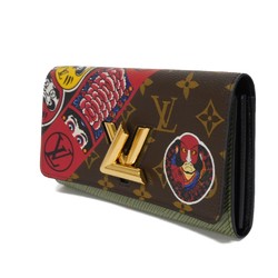 Louis Vuitton LOUIS VUITTON Long Wallet Portefeuille Twist Epi Yamakansai Multicolor Limited Edition 18 Cruise Monogram Kabuki Daruma N67260 Men's Women's Billfold