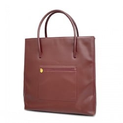 Cartier Tote Bag Must Leather Bordeaux Women's