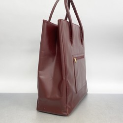 Cartier Tote Bag Must Leather Bordeaux Women's