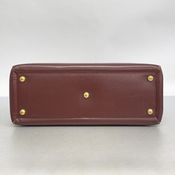 Cartier Tote Bag Must Leather Bordeaux Women's