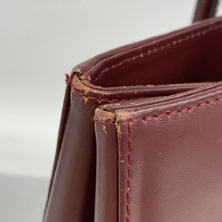 Cartier Tote Bag Must Leather Bordeaux Women's