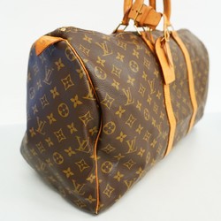 Louis Vuitton Boston Bag Monogram Keepall 50 M41426 Brown Men's Women's