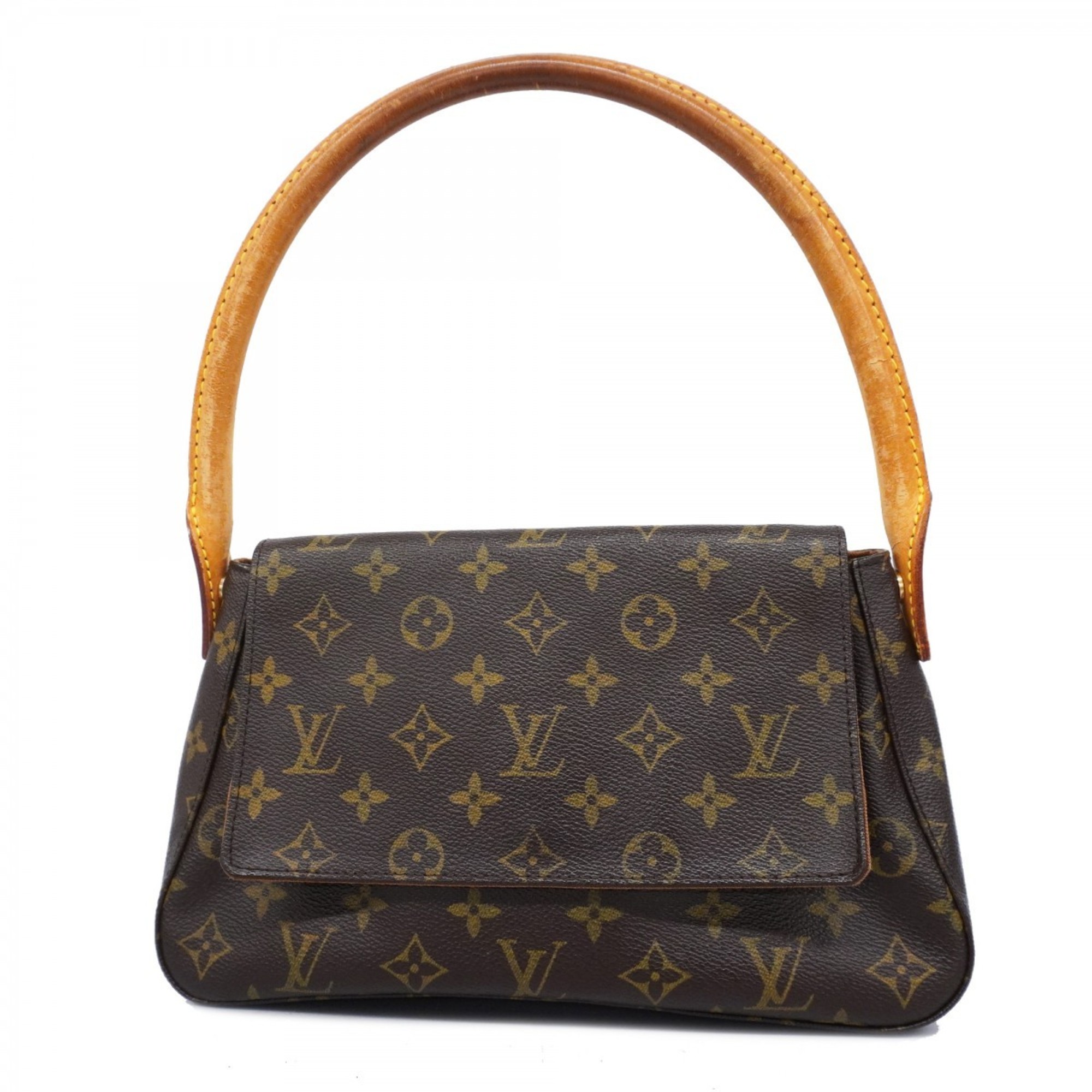 Louis Vuitton Shoulder Bag Monogram Looping M51147 Brown Ladies