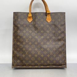 Louis Vuitton Tote Bag Monogram Sac Plat M51140 Brown Women's