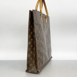 Louis Vuitton Tote Bag Monogram Sac Plat M51140 Brown Women's