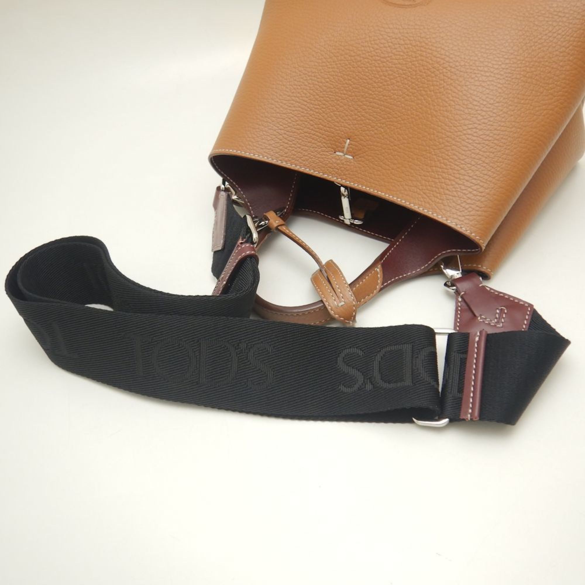 TOD'S SACCA Leather Bag Micro XBWAPAE90T0QNK9P13 Handbag Timeless Kenya Bordeaux 252171