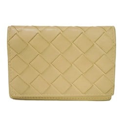 Bottega Veneta Card Case Holder Beige Bi-fold RFID Maxi Intrecciato Porridge 605720 VCPQ3 9762 Men's