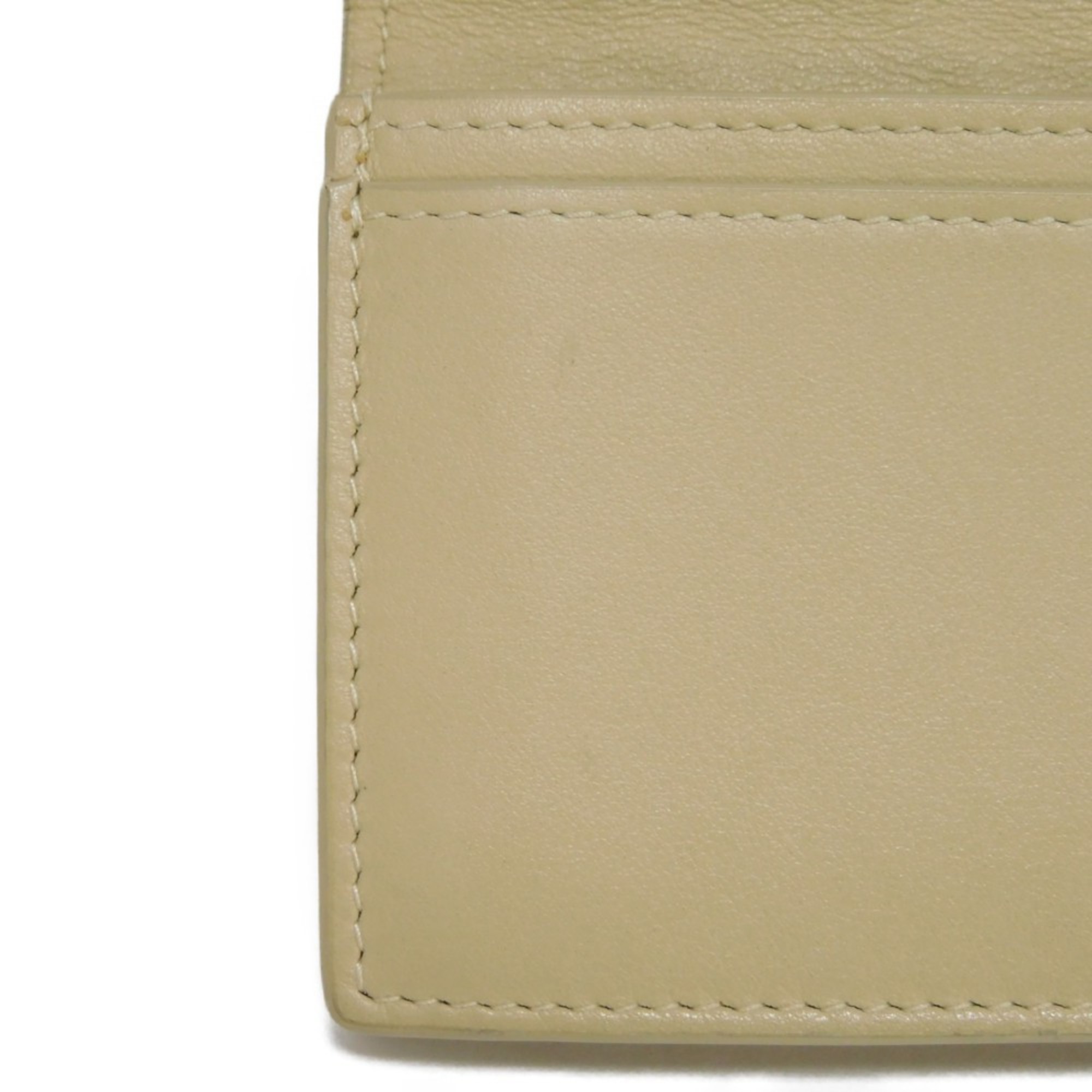 Bottega Veneta Card Case Holder Beige Bi-fold RFID Maxi Intrecciato Porridge 605720 VCPQ3 9762 Men's