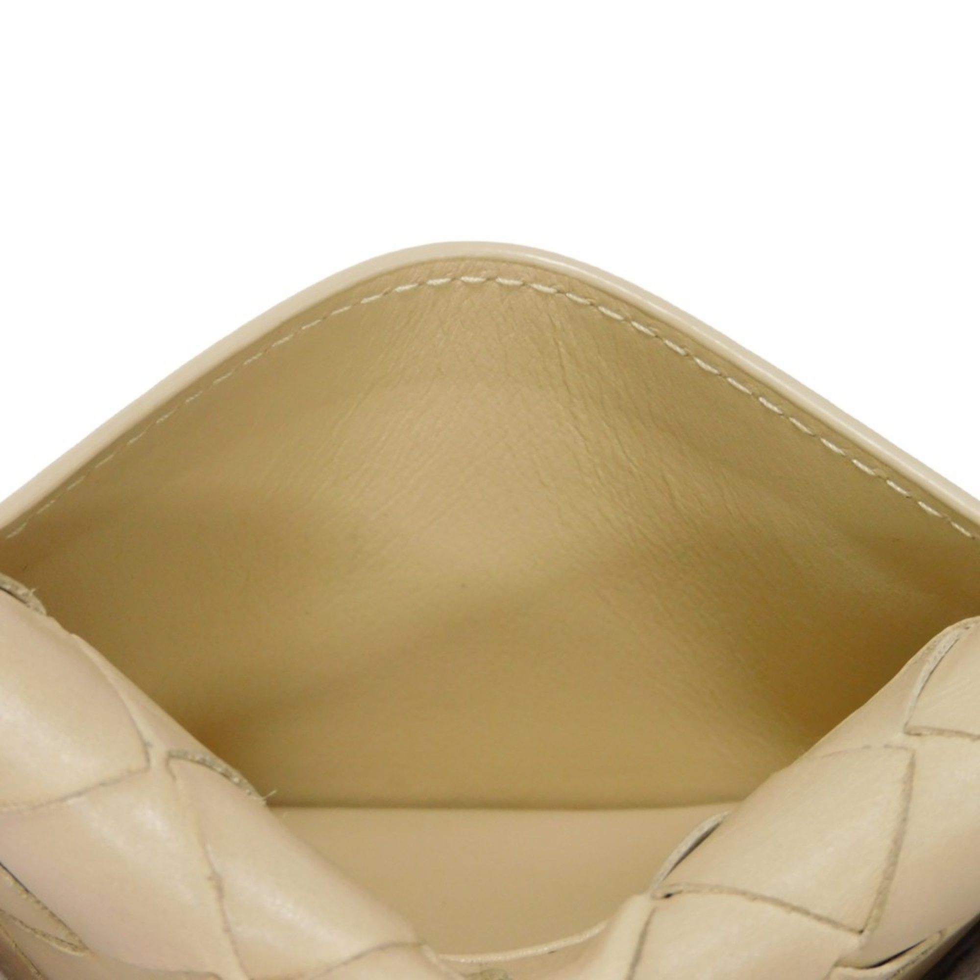 Bottega Veneta Card Case Holder Beige Bi-fold RFID Maxi Intrecciato Porridge 605720 VCPQ3 9762 Men's