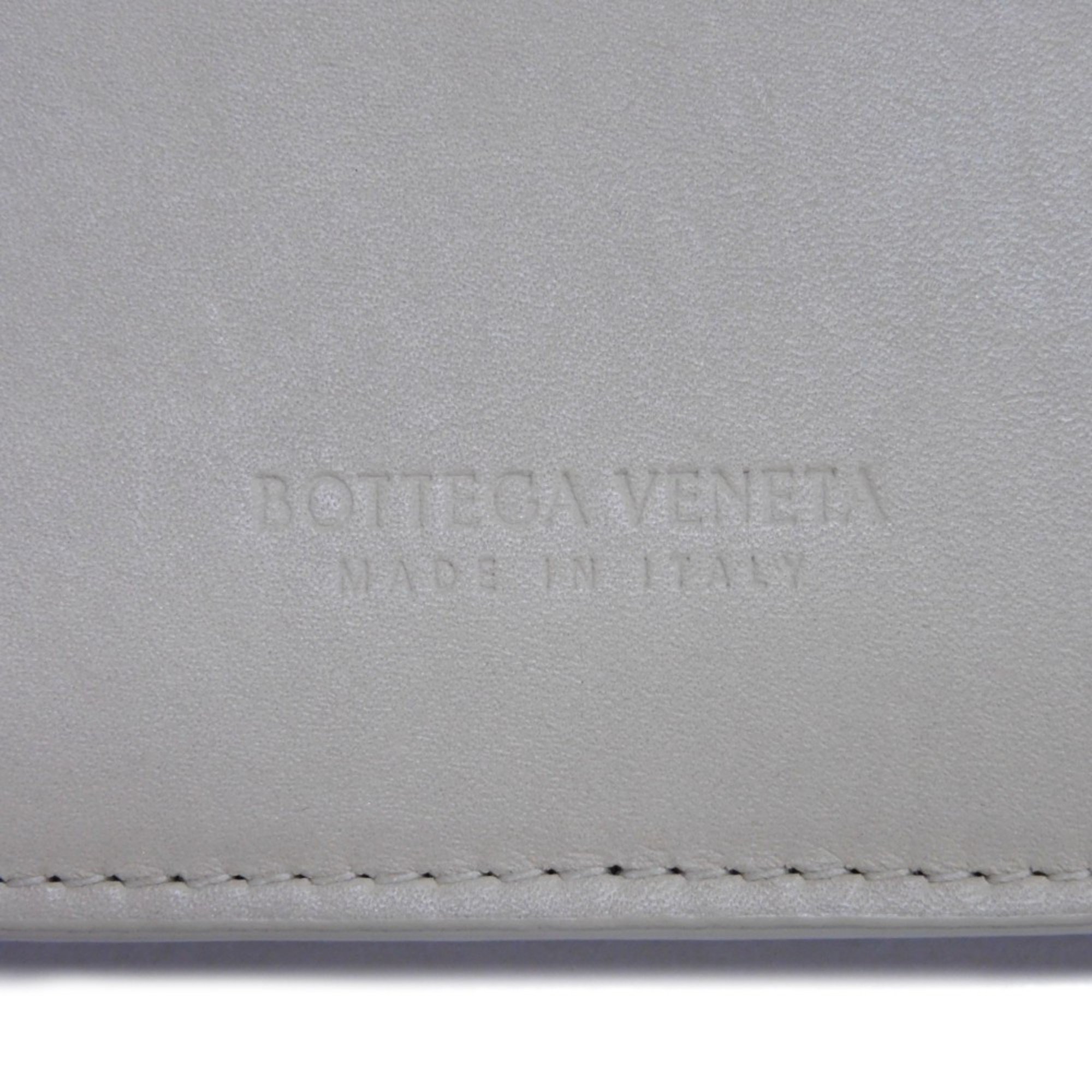 Bottega Veneta Card Case Holder Beige Bi-fold RFID Maxi Intrecciato Porridge 605720 VCPQ3 9762 Men's