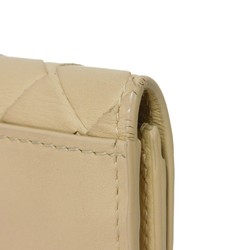 Bottega Veneta Card Case Holder Beige Bi-fold RFID Maxi Intrecciato Porridge 605720 VCPQ3 9762 Men's