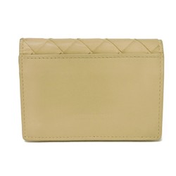 Bottega Veneta Card Case Holder Beige Bi-fold RFID Maxi Intrecciato Porridge 605720 VCPQ3 9762 Men's