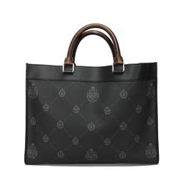 Berluti Tote Bag Ulis Small Signature Venezia Leather Cocoa Black Shoulder Crest Men's