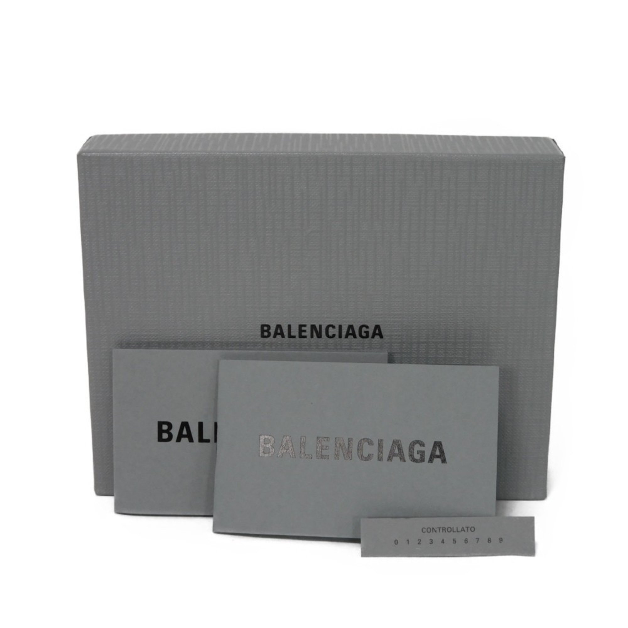 BALENCIAGA Coin Case Cash Card Holder Black Fragment New 637130 1IZIM 1090 Men's Women's