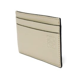 LOEWE Card Case Envelope Pouch Ivory Bicolor Anagram Embossed Goatskin Angora C857P20X01 Men's Women's