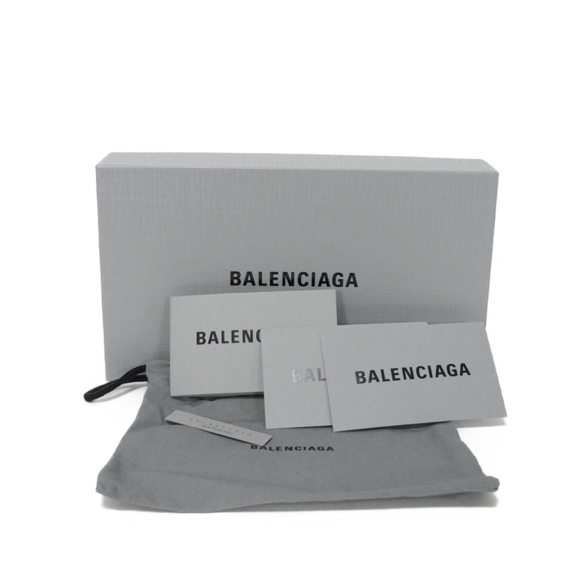 BALENCIAGA Coin Case Cash Card Strap Black Fragment New 594548 0OTV3 1090 Men's