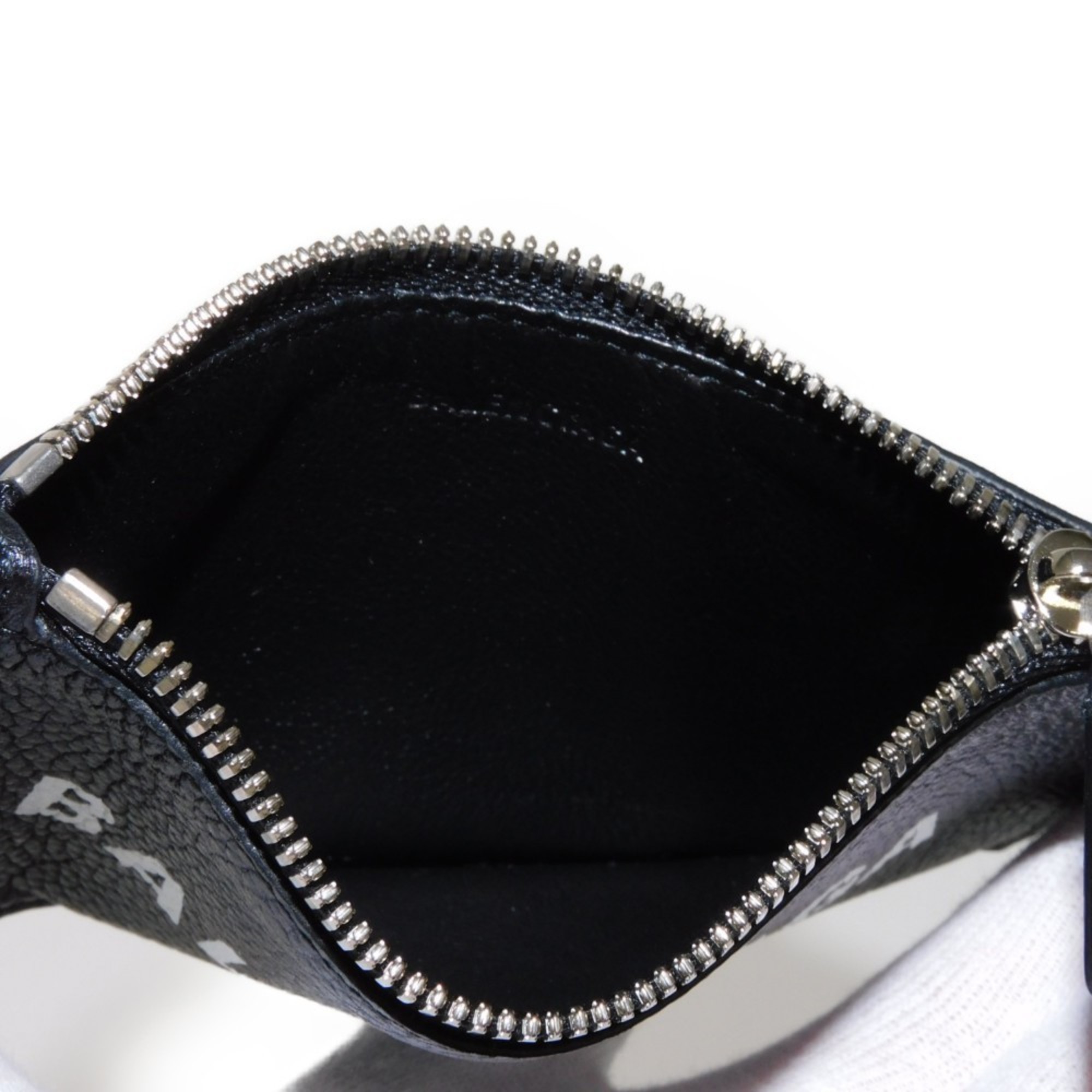 BALENCIAGA Coin Case Cash Card Strap Black Fragment New 594548 0OTV3 1090 Men's