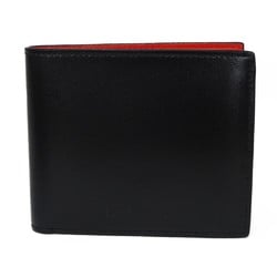 BALENCIAGA Essential Square Fold Wallet Smooth Black Red 664038 23VMY 1065 Men's Billfold