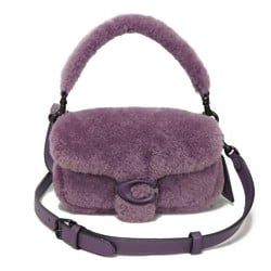 COACH Handbag Pillow Tabby Shoulder Bag 18 Shearling C Mark Dusty Purple CC444 Women's