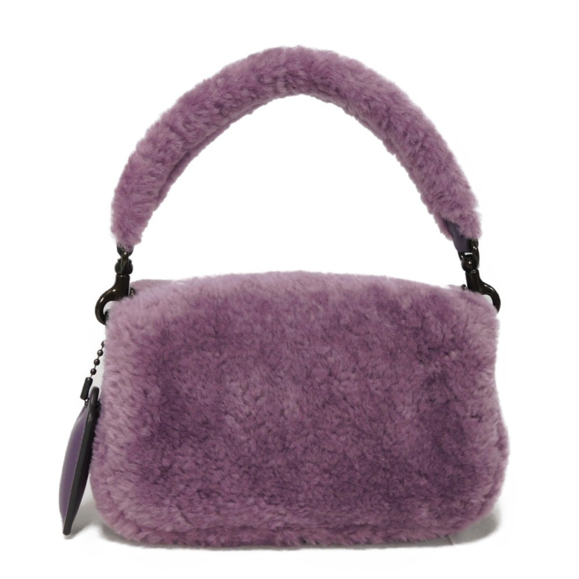 COACH Handbag Pillow Tabby Shoulder Bag 18 Shearling C Mark Dusty Purple CC444 Women's