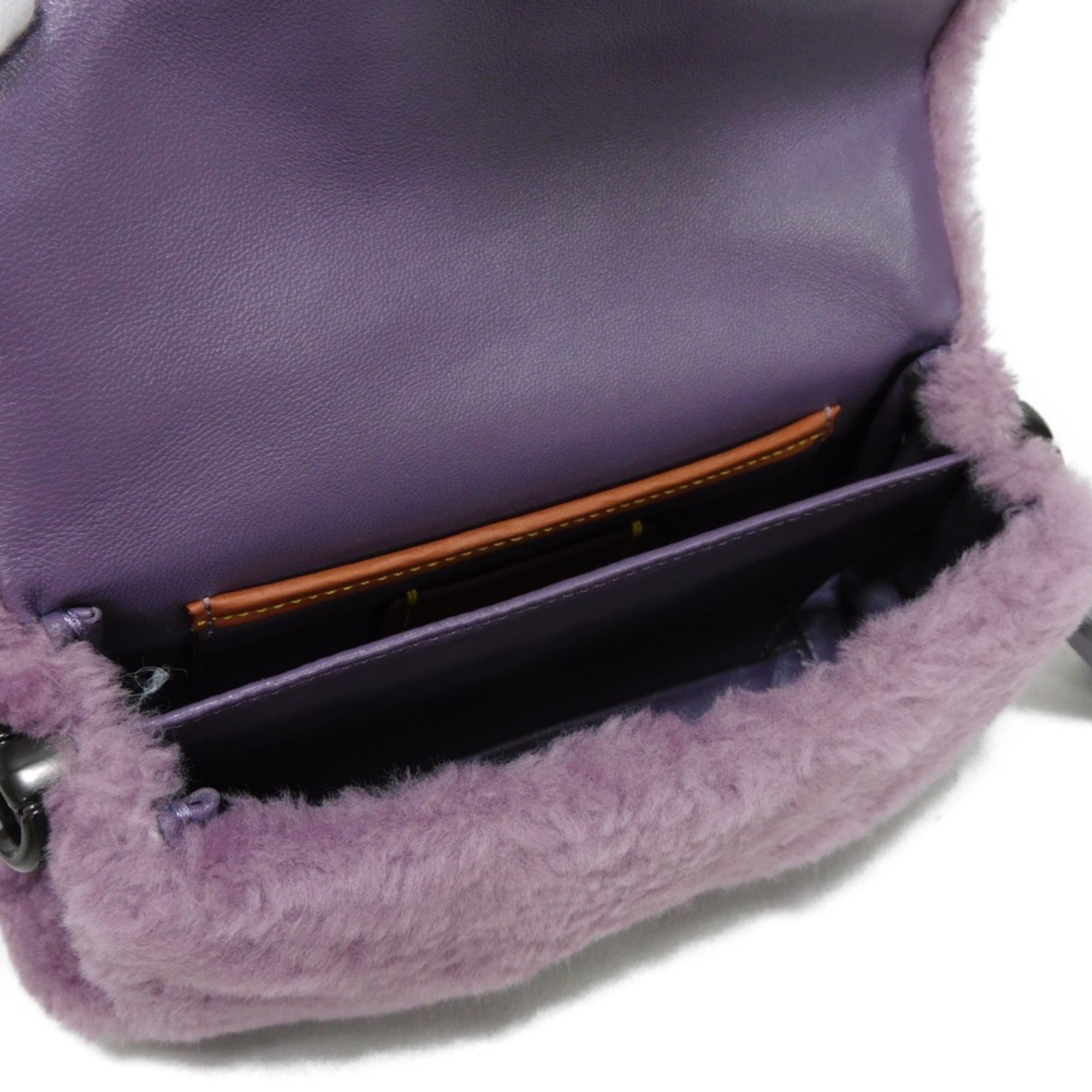 COACH Handbag Pillow Tabby Shoulder Bag 18 Shearling C Mark Dusty Purple CC444 Women's