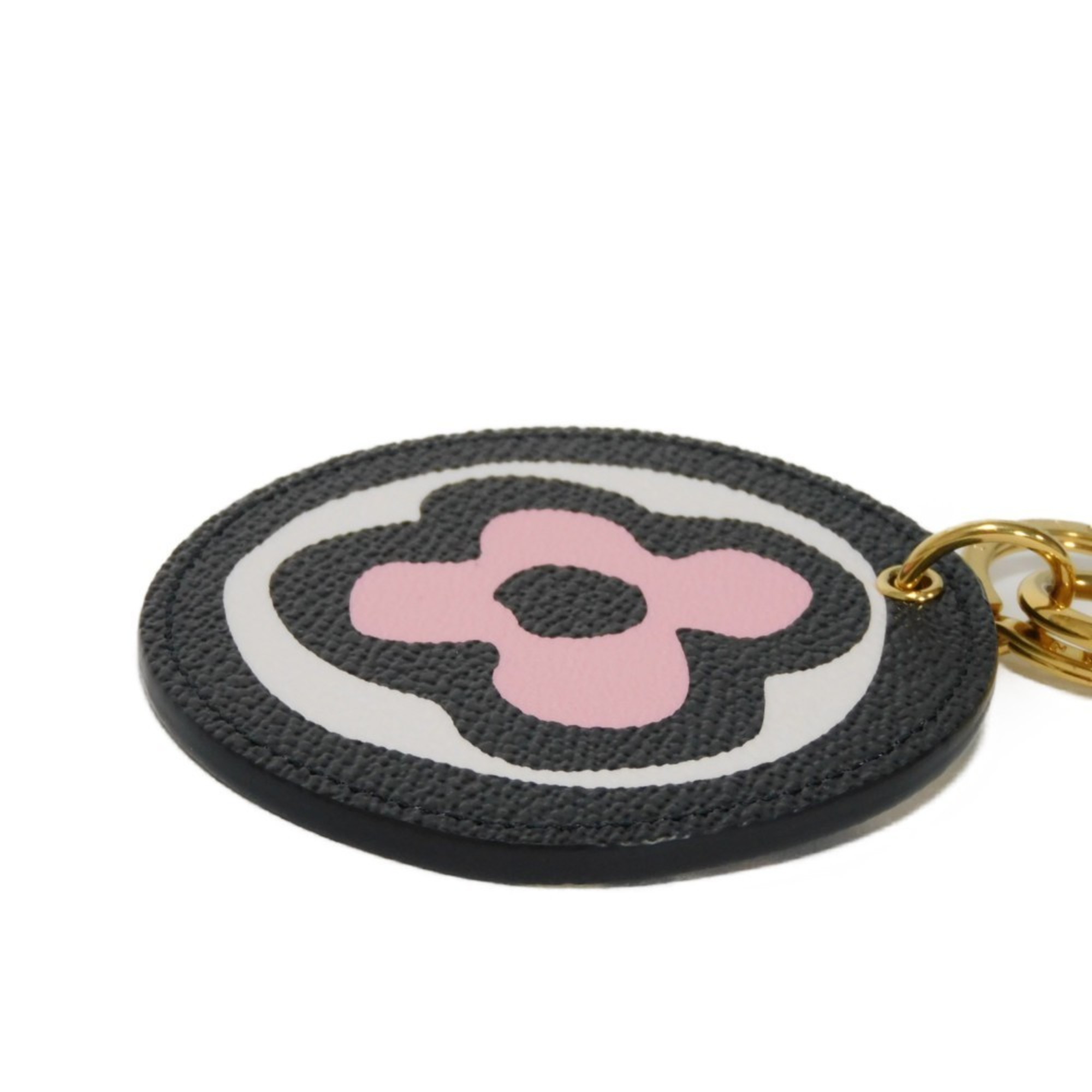 Louis Vuitton LOUIS VUITTON Keychain Porte Cle Illustre Wild at Heart Animal Pink Monogram Noir MP3070 Men's Women's