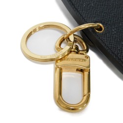 Louis Vuitton LOUIS VUITTON Keychain Porto Cle World Tour Sticker Black Bag Charm Key Ring My LV Noir M63201 Men's Women's