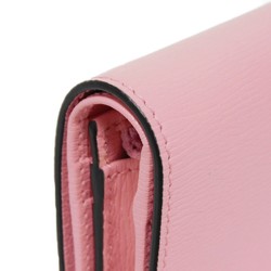 Gucci GUCCI Bi-fold wallet Bananya Compact Banana Lightning Bolt Inazuma Pastel Light Pink 701009 Women's Billfold