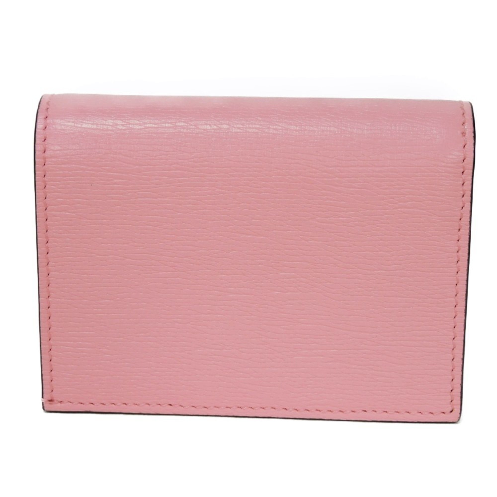 Gucci GUCCI Bi-fold wallet Bananya Compact Banana Lightning Bolt Inazuma Pastel Light Pink 701009 Women's Billfold