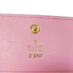 Gucci GUCCI Bi-fold wallet Bananya Compact Banana Lightning Bolt Inazuma Pastel Light Pink 701009 Women's Billfold