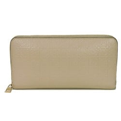 LOEWE Long Wallet Repeat Zip Around Current Greige Round Anagram Embossed Light Oat C499T12X07 Men's Women's Billfold