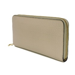 LOEWE Long Wallet Repeat Zip Around Current Greige Round Anagram Embossed Light Oat C499T12X07 Men's Women's Billfold