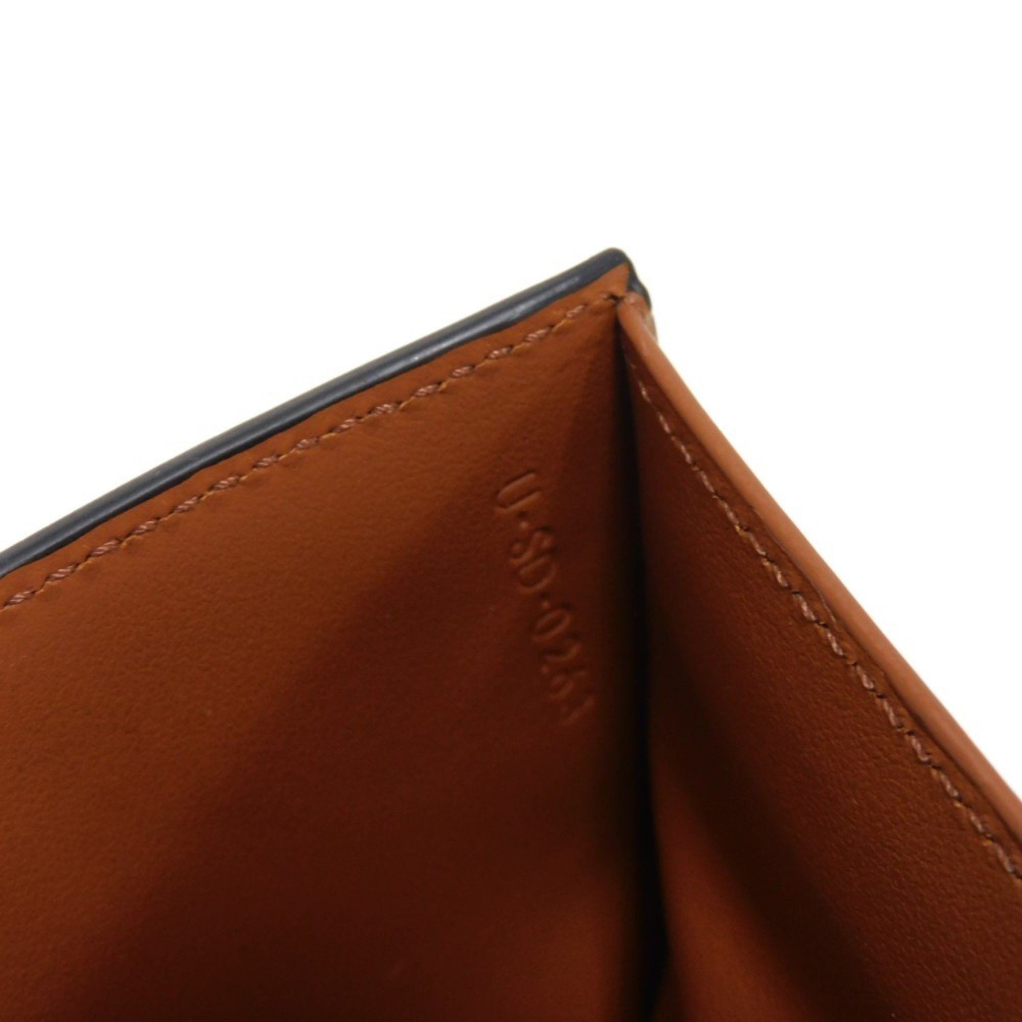 CELINE Bi-fold Wallet Origami Flap Current Billfold Card Case Triomphe Tan 10D902BZ9.04LU Men's