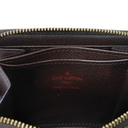 Louis Vuitton LOUIS VUITTON Coin Case Zippy Purse Round Wallet Brown Checkered Damier Ebene N63070 Men's Women's