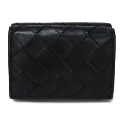 Bottega Veneta Tiny Wallet Nero Cobalt Bicolor RFID Maxi Intrecciato 667036 VCPQ6 1073 Men's Billfold