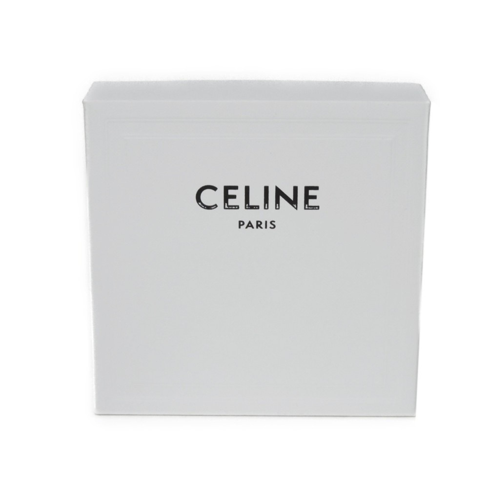 CELINE Keychain Envelope AirPods Keyring Embossed Black White Airpods 10H402DTD.38AW Men's Women's