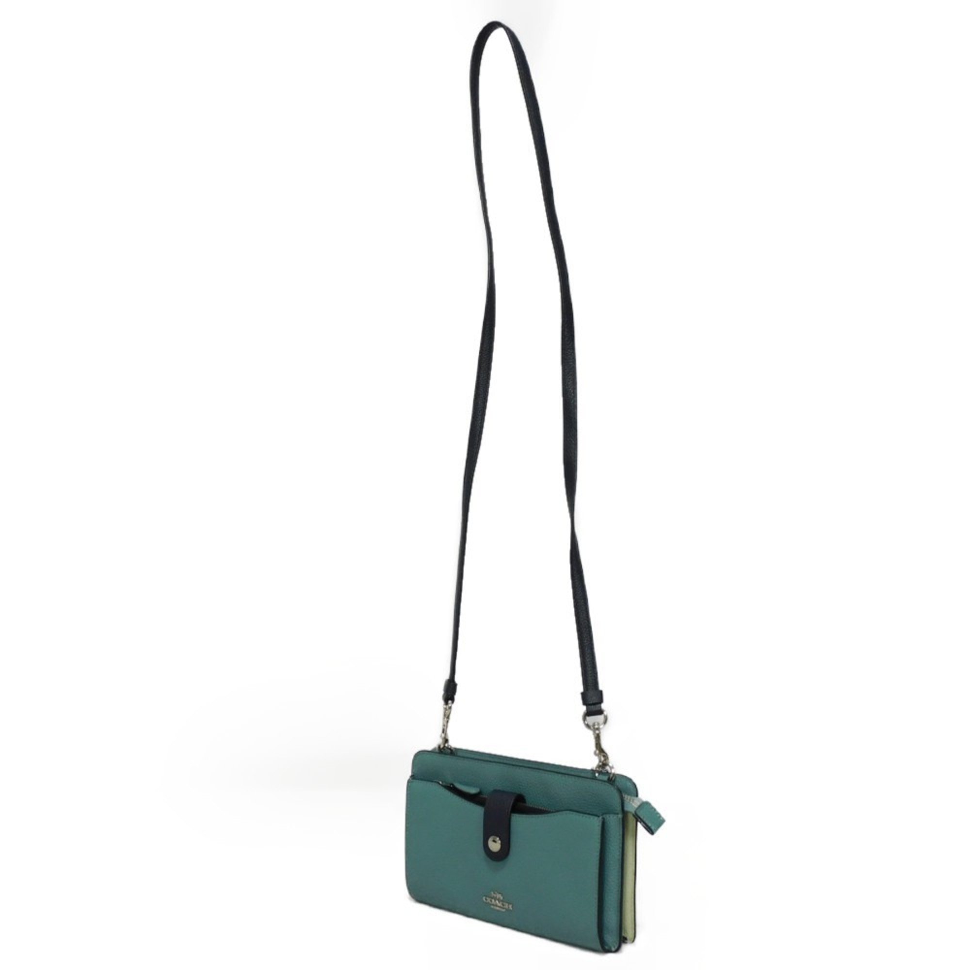 COACH Noah Pop-Up Shoulder Bag, Color Block, Pastel, Navy, Metal, Marine Multi, 28337, Women's Bag