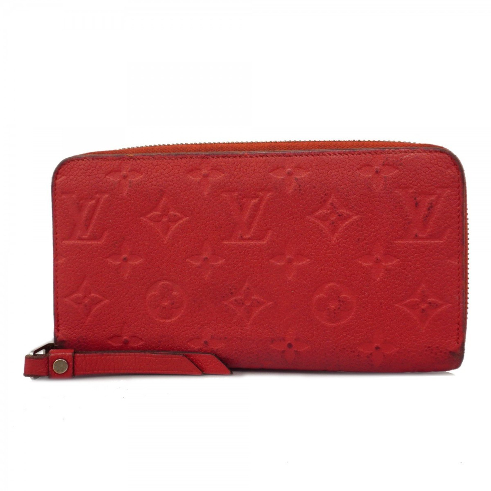 Louis Vuitton Long Wallet Monogram Empreinte Zippy M60942 Dahlia Ladies