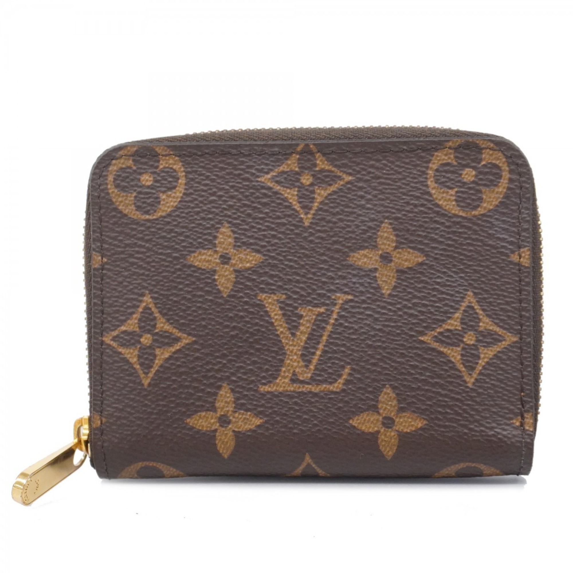 Louis Vuitton Wallets & Coin Cases Monogram Zippy Purse M60067 Brown Men's Women's