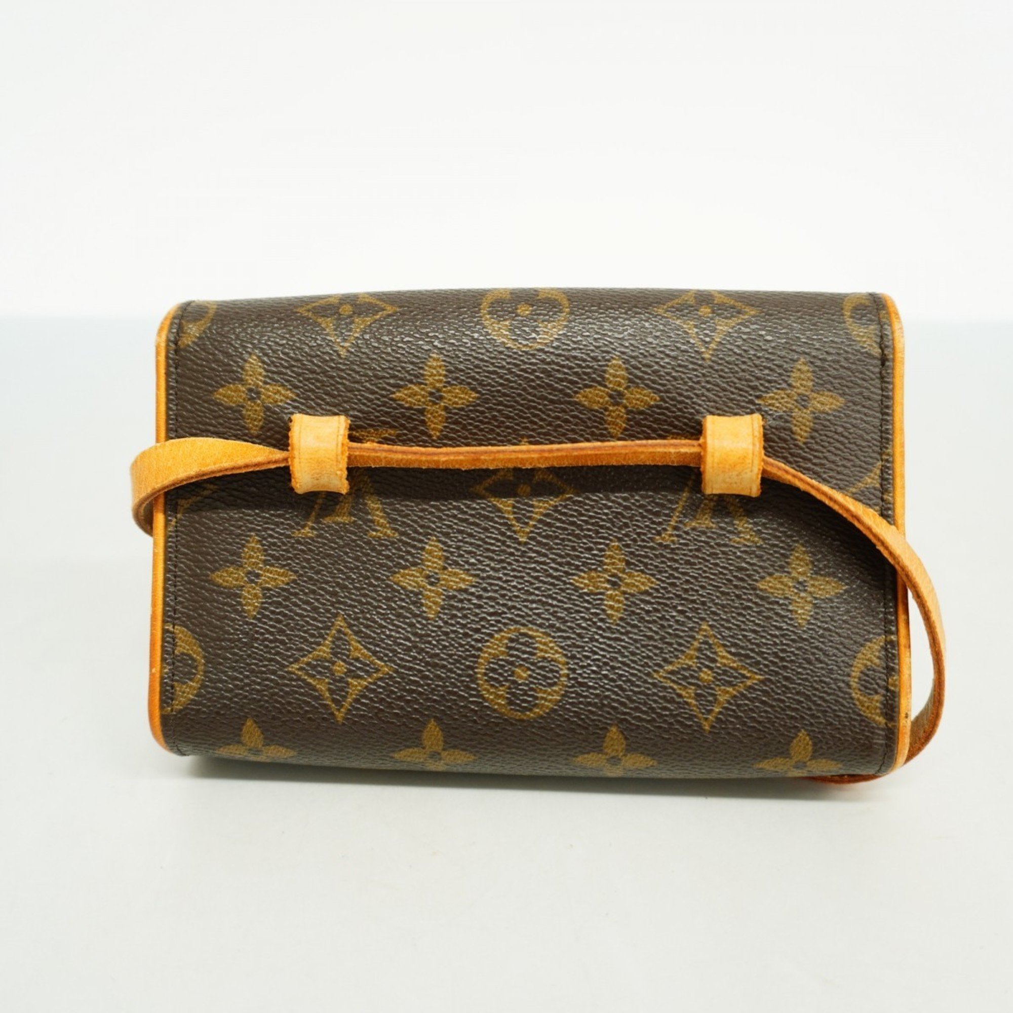 Louis Vuitton Waist Bag Monogram Pochette Florentine M51855 Brown Women's