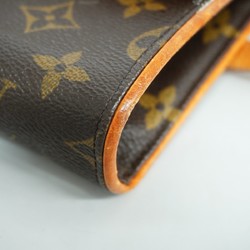 Louis Vuitton Waist Bag Monogram Pochette Florentine M51855 Brown Women's