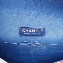 Chanel Shoulder Bag Matelasse Airline Lambskin Blue White Pink Women's