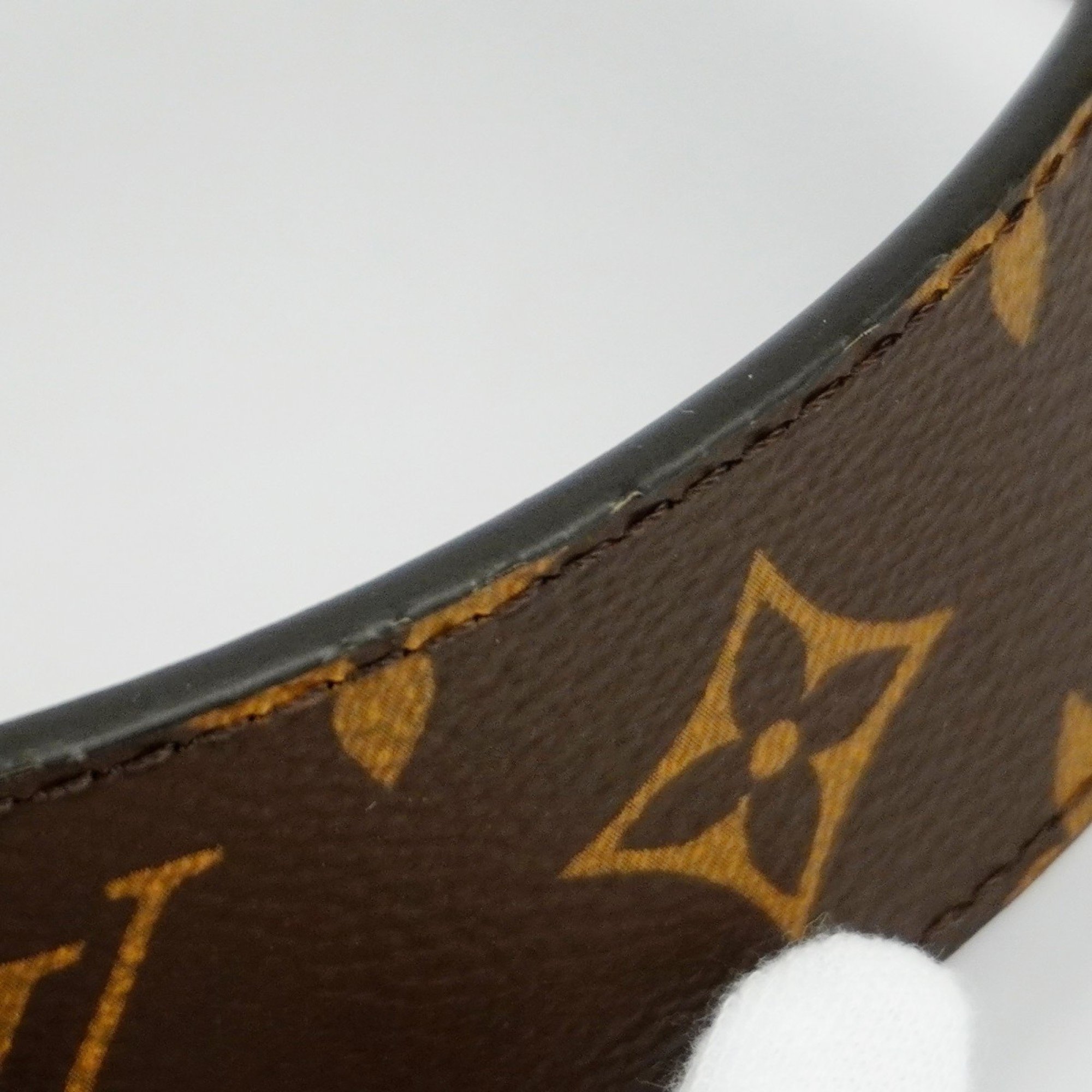 Louis Vuitton Belt Monogram LV Initial Santur M0323 Brown Men's