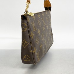 Louis Vuitton Pouch Monogram Pochette Accessoires M51980 Brown Women's