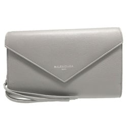 Balenciaga 371661 Leather Grey Bi-fold Long Wallet 1202BALENCIAGA