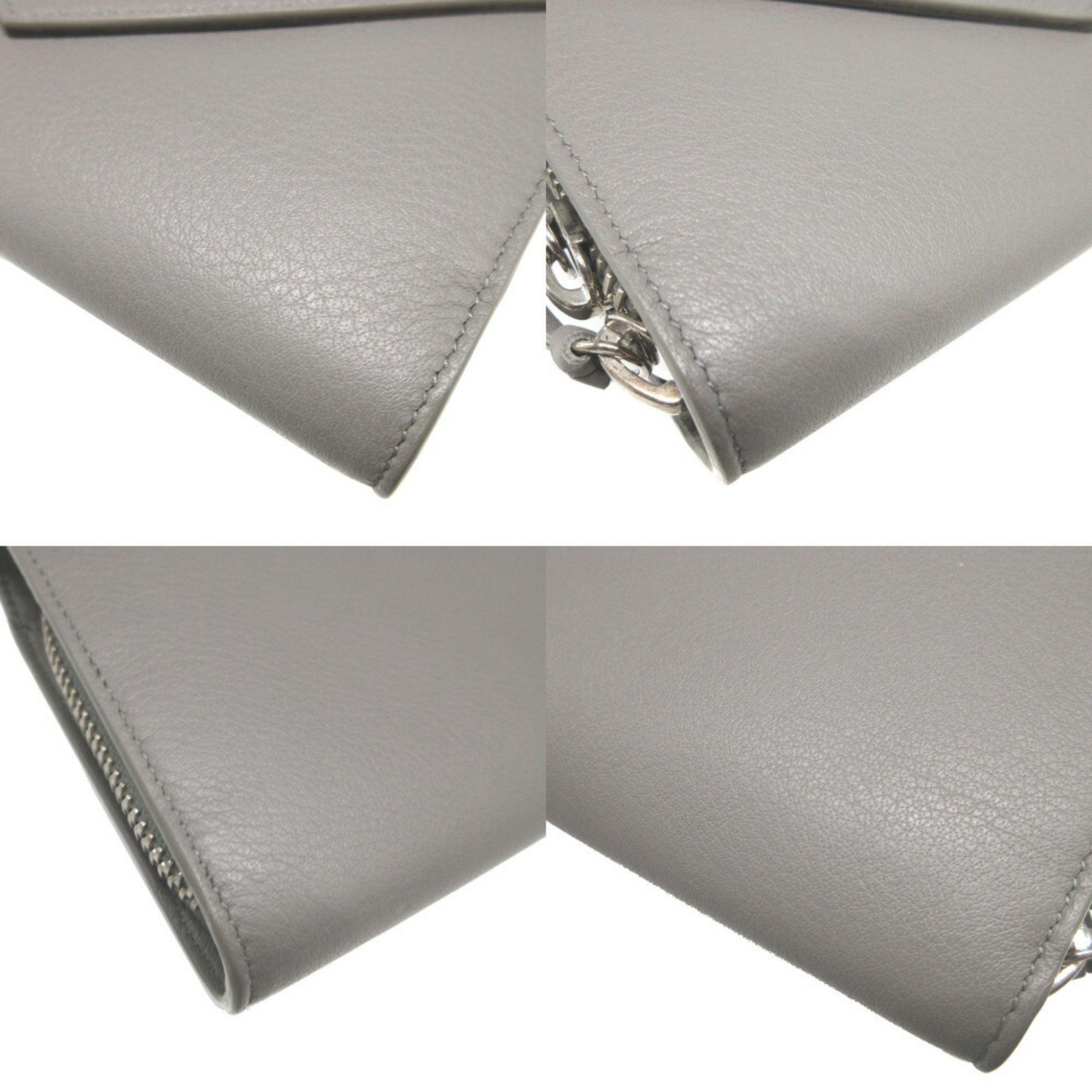 Balenciaga 371661 Leather Grey Bi-fold Long Wallet 1202BALENCIAGA