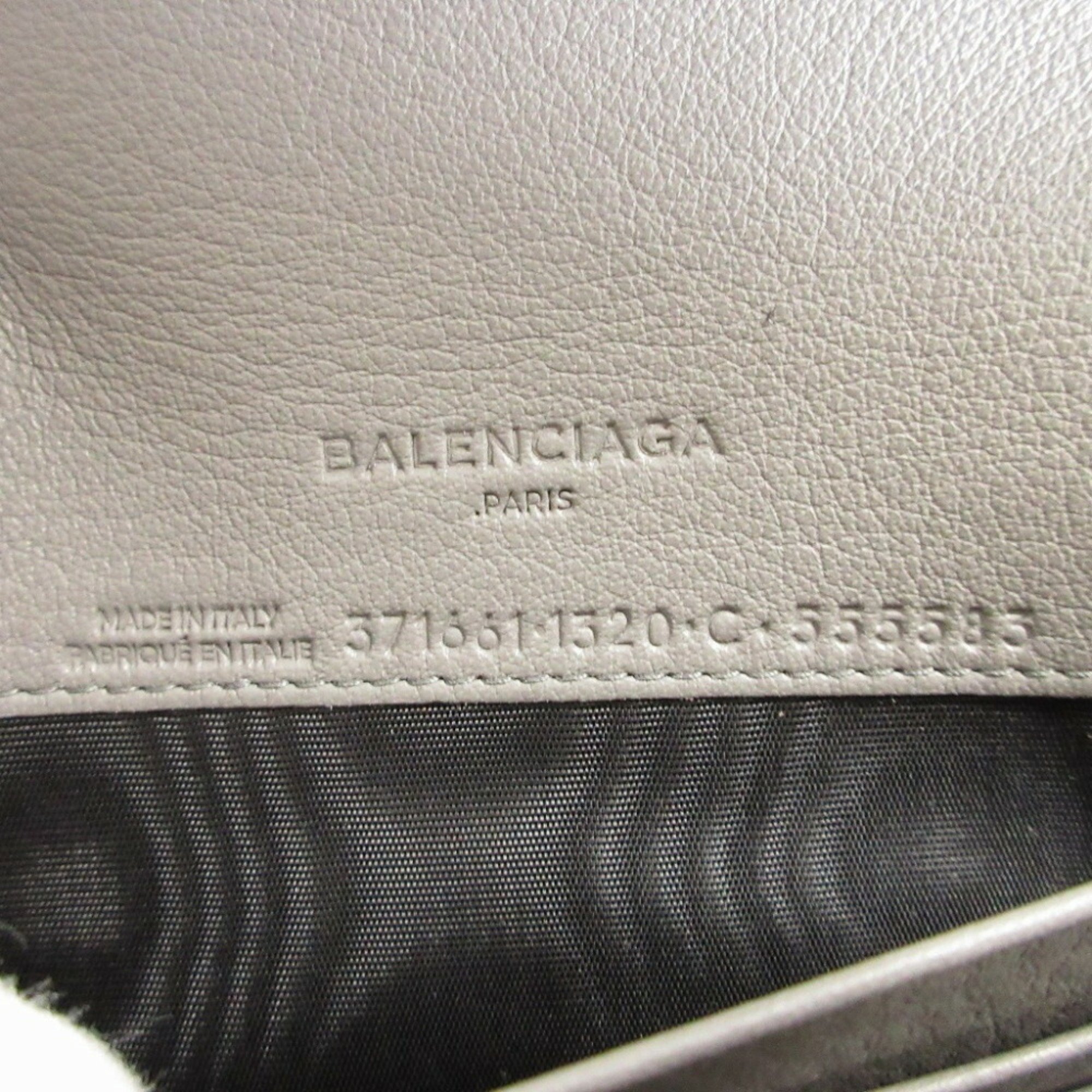 Balenciaga 371661 Leather Grey Bi-fold Long Wallet 1202BALENCIAGA