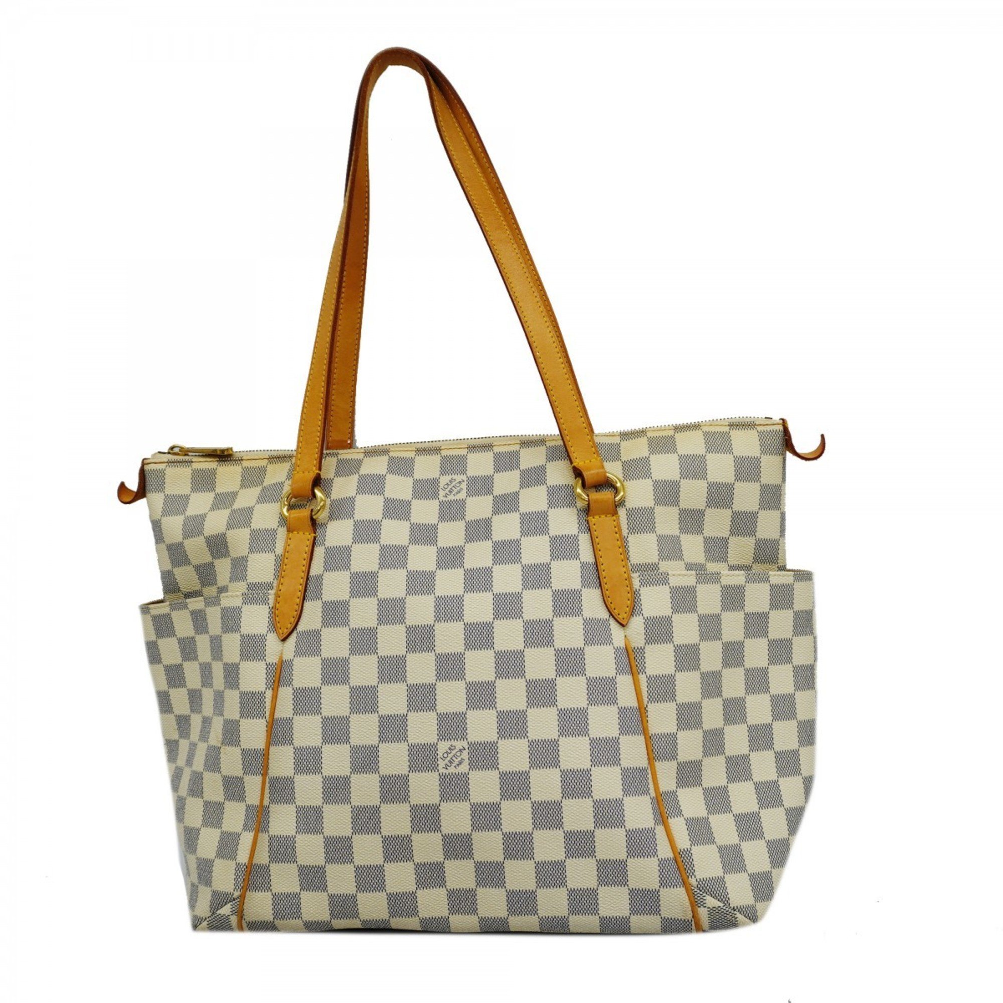 Louis Vuitton Tote Bag Damier Azur Totally MM N51262 White Women's