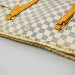 Louis Vuitton Tote Bag Damier Azur Totally MM N51262 White Women's